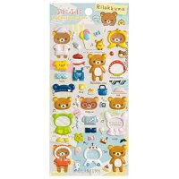 San-X Rilakkuma Marshmallow Stickers Brand New