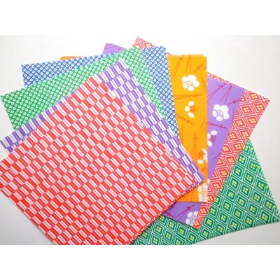 Photo1: Origami chiyogami folding papers 48 sheets set Brand New