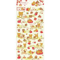 San- X Rilakkuma Strawberry party Stickers Brand New