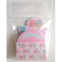 Sanrio Little Twin Stars Kiki & Lala Decorative Craft Washi Masking Tape Sticker Brand New