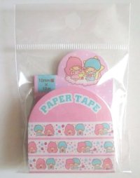 Sanrio Little Twin Stars Kiki & Lala Decorative Craft Washi Masking Tape Sticker Brand New