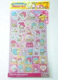 Sanrio Character Glitter Stickers Hello Kitty Little Twin Stars My Melody etc...