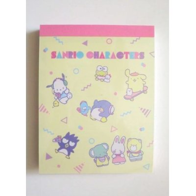 Photo1: Sanrio characters mini memo pad retro Keroppi Pochacco pompompurin etc... Brand New