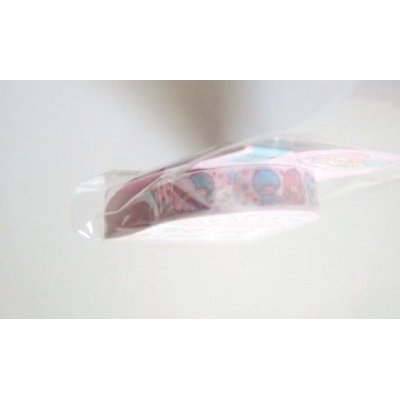 Photo2: Sanrio Little Twin Stars Kiki & Lala Decorative Craft Washi Masking Tape Sticker Brand New