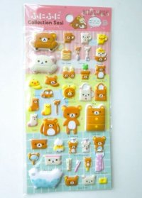 San-X Rilakkuma Marshmallow Stickers home Korilakkuma Kiitoritori Brand-New