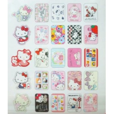 Photo2: Sanrio Hello Kitty 50pcs Sticker Pack Pouch Brand-New