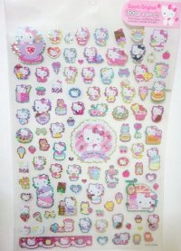 Sanrio Hello Kitty Glitter stickers 100 pcs Brand New