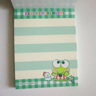 Photo2: Sanrio Kero Kero Keroppi mini memo pad Brand New