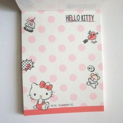 Photo3: Sanrio Hello Kitty mini memo pad Brand New