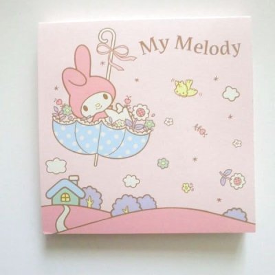 Photo1: Sanrio My Melody mini memo pad umbrella Brand New