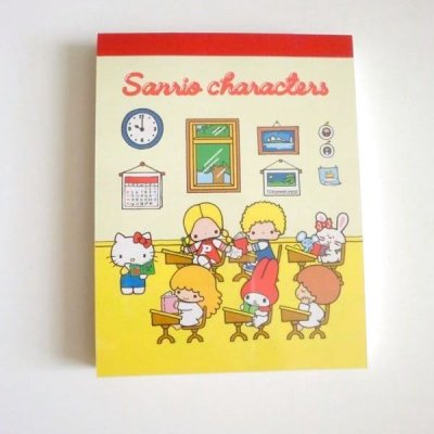 Photo1: Sanrio Characters Hello Kitty My Melody etc.. mini memo pad Brand New