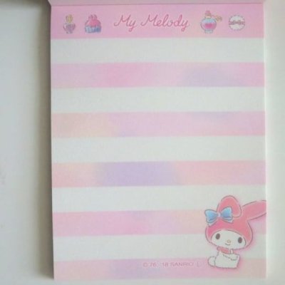 Photo3: Sanrio My Melody mini memo pad Brand New