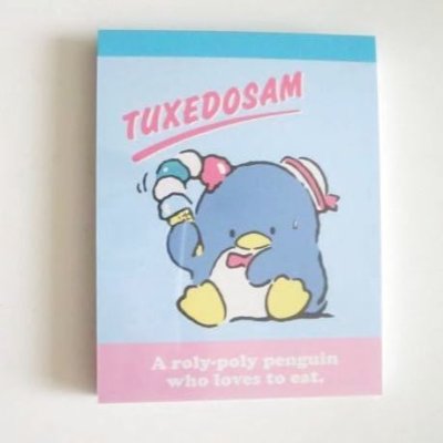 Photo1: Sanrio Tuxedosam mini memo pad Brand New