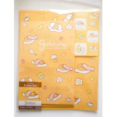 Photo1: Sanrio Gudetama Mini Letter Set bacon Brand New