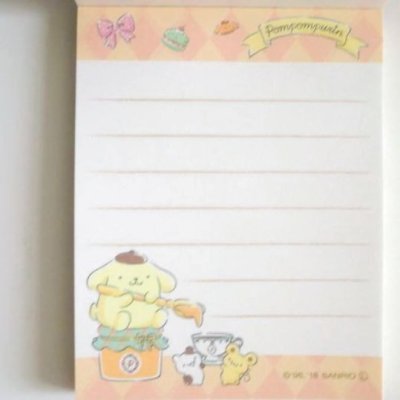 Photo2: Sanrio Pompompurin mini memo pad Brand New