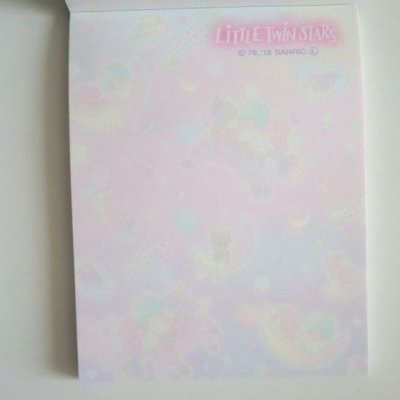 Photo3: Sanrio Little Twin Stars Kiki & Lala mini memo pad unicorn Brand New