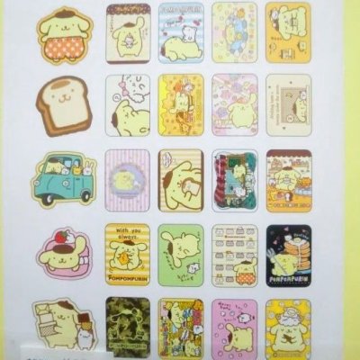 Photo2: Sanrio pom pom purin 50pcs Sticker Pack Pouch Brand-New