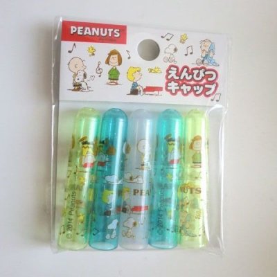 Photo1: Peanuts Snoopy Pencil Caps Music Brand New