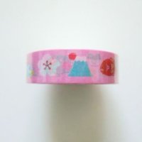 Decorative Craft Washi Masking Tape Sticker pink Mt.Fuji Ume Daruma etc...New