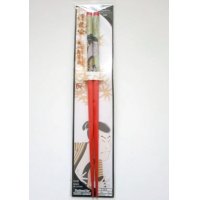 Ukiyoe Wooden Chopsticks red Toshusai Sharaku Brand New