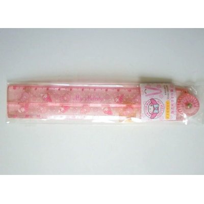 Photo1: Sanrio My Melody Folding Ruler 30 cm pink  Brand New