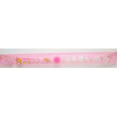 Photo2: San-x Rilakkuma Folding Ruler 30 cm Pink Brand New