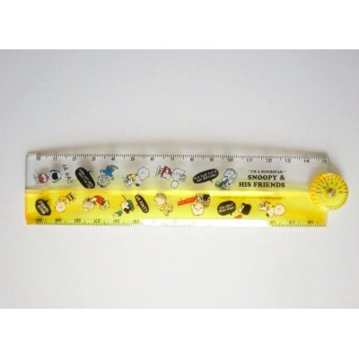 Photo1: Peanuts Snoopy friends Folding Ruler 30 cm Brand New