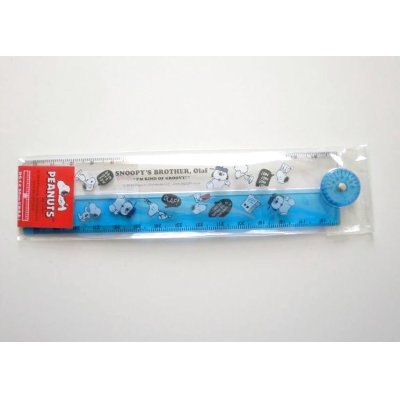 Photo1: Peanuts Snoopy Olaf Folding Ruler 30 cm Brand New