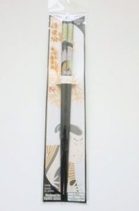 Ukiyoe Wooden Chopsticks black Toshusai Sharaku Brand New