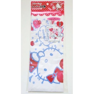 Photo1: Sanrio Hello Kitty Plastic Bags L 8pcs sweets Brand New