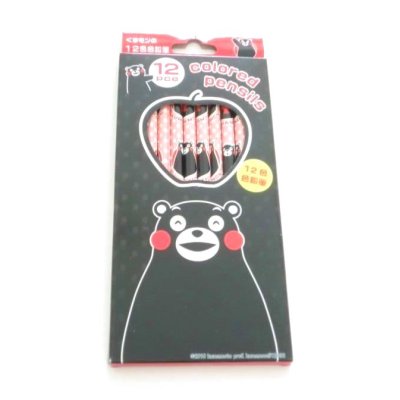 Photo1: Kumamon colored pencils 12 colors Brand New