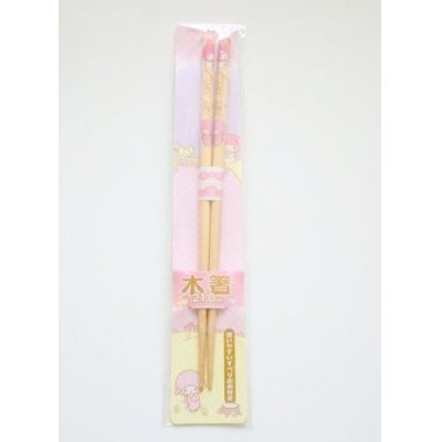 Photo1: Sanrio My Melody Wooden Chopsticks Brand New