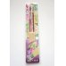 Photo1: Bamboo Folding Fan Nadeshiko Asagao flower Brand New (1)