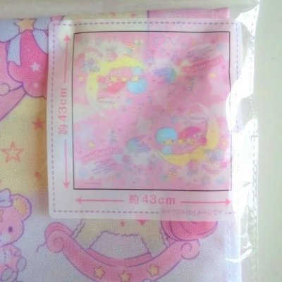 Photo2: Sanrio Little Twin Stars Kiki & Lala Lunch Napkin Bento Brand New