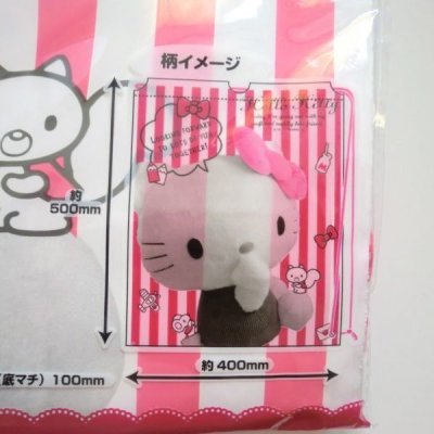 Photo2: Sanrio Hello Kitty Plastic Bag Knapsack Beach Picnic Brand New