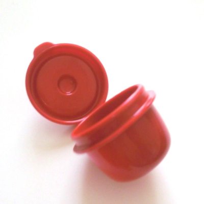 Photo3: Bento Lunch Box Accessory Mayo Mayonnaise Sauce  Mini Cup S red 3 pcs set 18 ml Brand-New