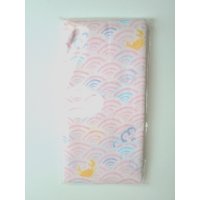 Tenugui Cotton Hand Cloth wave beach crab gauze pink 100% Cotton Brand-New