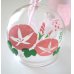 Photo2: Furin Glass Wind Chime Flower Asagao Pink Japan Brand New (2)