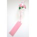 Photo1: Furin Glass Wind Chime Flower Asagao Pink Japan Brand New (1)