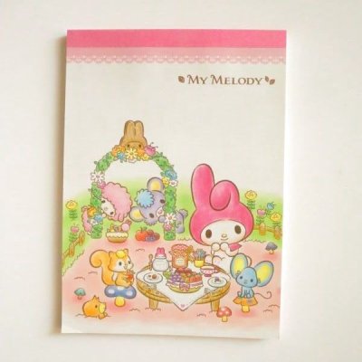 Photo1: Sanrio My Melody Memo Pad picnic Brand New