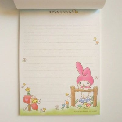 Photo2: Sanrio My Melody Letter Pad Park Brand New Blue