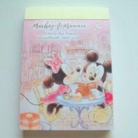 Disney Mickey Minnie Mouse Mini Memo Pad Cafe Brand New