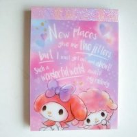 Sanrio My Melody Mini Memo Pad pink purple Brand New