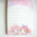 Photo2: Sanrio My Melody Mini Memo Pad pink purple Brand New (2)