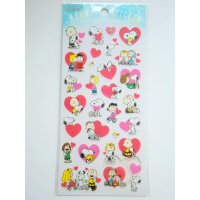 Peanuts Snoopy Stickers Charlie Brown heart blue Brand-New