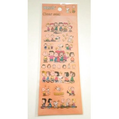 Photo1: Peanuts Snoopy friends Vinyl Stickers Charlie Brown Brand-New