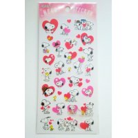 Peanuts Snoopy Stickers Charlie Brown heart pink Brand-New