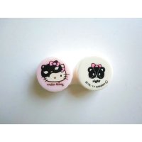 Sanrio Hello Kitty Contact Lens Case pink white Brand New