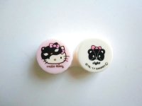 Sanrio Hello Kitty Contact Lens Case pink white Brand New