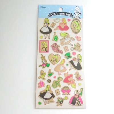 Photo1: Disney Alice in Wonderland craft Sticker Brand New